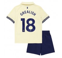 Everton Jack Grealish #18 Koszulka Wyjazdowa dzieci 2025-26 Krótki Rękaw (+ krótkie spodenki)